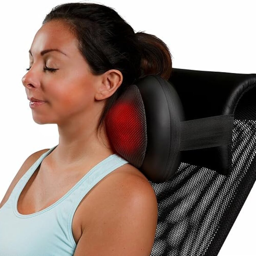 Relaxzen Portable Shiatsu Massage Pillow with Heat with auto shutoff